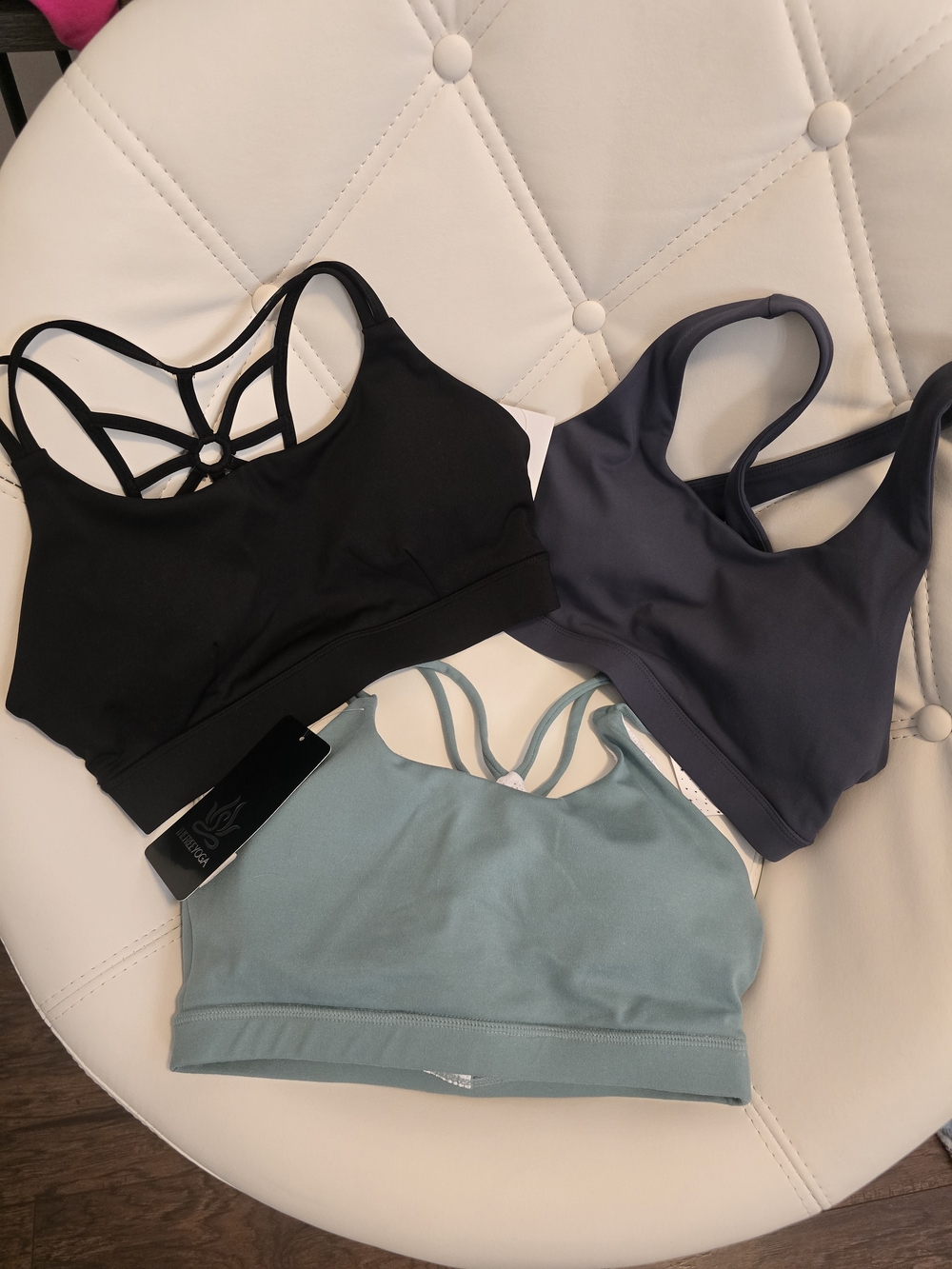 Women’s 3 Bundle Sports Bra - Black, Slate, Sage